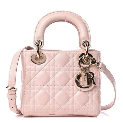 lady dior pink lambskin replica|Dior mini pink lambskin.